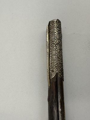 Lot 112 - A 20 BORE OTTOMAN LONG FLINTLOCK HOLSTER (KUBUR) PISTOL, BALKANS, LATE 18TH/EARLY 19TH CENTURY
