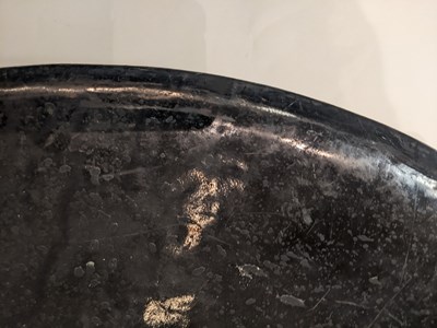 Lot 78 - A NORTH INDIAN LAQUERED SHIELD (DHAL), 19TH CENTURY, PERHAPS SIND