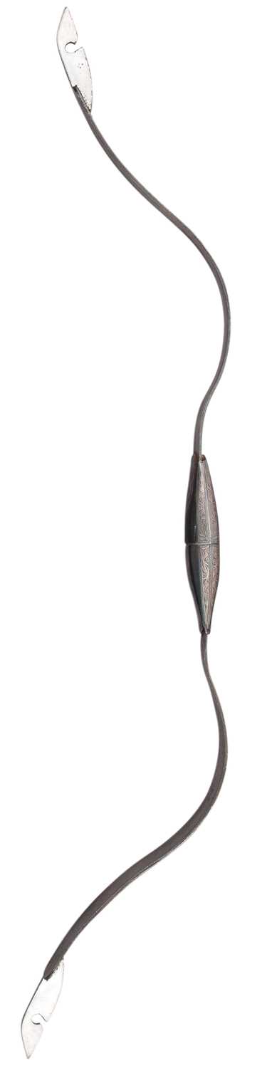 Lot 29 - AN INDIAN STEEL BOW, 18TH/19TH CENTURY