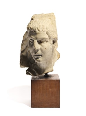 Lot 22 - A ROMAN MARBLE RELIEF FRAGMENT, CIRCA 2ND CENTURY A.D.