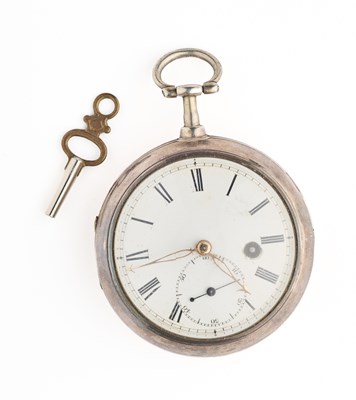 Lot 306 - A GEORGIAN SILVER POCKET WATCH, CIRCA 1800