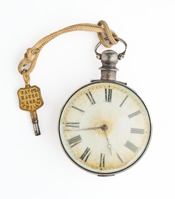 Lot 301 - A GEORGIAN SILVER POCKET WATCH, CIRCA 1820
