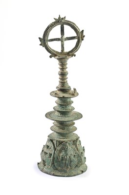 Lot 260 - A BRONZE RITUAL BELL, EASTER JAVA, INDONESIA, CIRCA 14TH CENTURY
