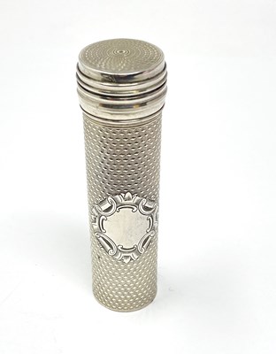 Lot 60 - A VICTORIAN SILVER TRAVELLING SHAVING BRUSH, WILLIAM NEAL, LONDON, 1856