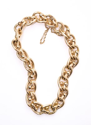 Lot 313 - FANCY LINK BRACELET, 1960s