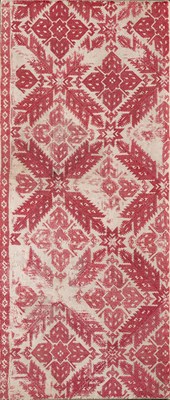 Lot 200 - A FRAGMENT FROM AN EMBROIDERED COVER, NAXOS, GREECE, CIRCA 18TH CENTURY
