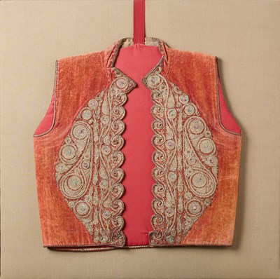 Lot 201 - A SMALL EMBROIDERED WAISTCOAT, EPIRUS, NORTH-WESTERN GREECE, 19TH CENTURY