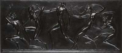 Lot 92 - KARL HUBER (1872-1953): TANZERINNEN (NYMPHS DANCING)