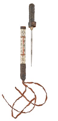 Lot 666 - A CAMEL WHIP WITH CONCEALED SPIKE, 20TH CENTURY