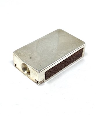 Lot 49 - A VICTORIAN SILVER COMBINATION VESTA CHEROOT CUTTER CASE, HENRY STUART BROWN, LONDON 1888