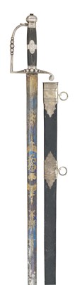 Lot 193 - A NAVAL OFFICER’S SILVER-HILTED FIVE-BALL SPADROON, EARLY 19TH CENTURY