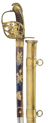 Lot 167 - A FRENCH VOLUNTEER INFANTRY OFFICER’S SABRE OF REVOLUTIONARY TYPE IN LATE 18TH CENTURY STYLE