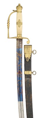 Lot 187 - AN EAST INDA COMPANY OFFICER’S ORMOLU-HILTED FIVE-BALL SPADROON, CIRCA 1800