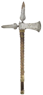 Lot 176 - A RARE FRENCH CORPS IMP.L DU GENIE AXE, CIRCA 1760