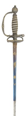 Lot 150 - A FRENCH SILVER-HILTED SMALL-SWORD, MID-18TH CENTURY