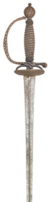 Lot 153 - A FRENCH STEEL-HILTED SMALL-SWORD, MID-18TH CENTURY