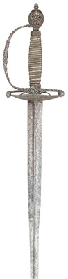 Lot 145 - AN ENGLISH STEEL-HILTED SMALL-SWORD, CIRCA 1760-70