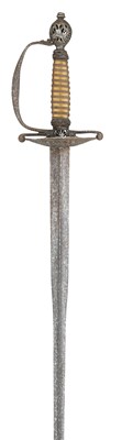 Lot 157 - AN ENGLISH STEEL-HILTED SMALL-SWORD, CIRCA 1760