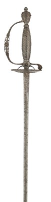 Lot 159 - A STEEL-HILTED SMALL-SWORD, LATE 18TH CENTURY, PROBABLY ENGLISH OR RUSSIAN