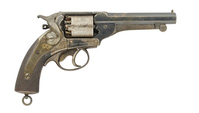 Lot 445 - A 54 BORE PERCUSSION KERR PATENT SINGLE-ACTION FIVE-SHOT REVOLVER BY THE LONDON ARMOURY COMPANY