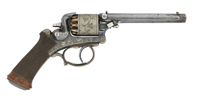 Lot 408 - A RARE BELGIAN MAGEOT-COMBLAIN PATENT 80 BORE PERCUSSION SELF-COCKING SIDE-HAMMER