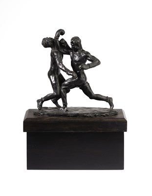 Lot 95 - AFTER CECIL DE BLAQUIERE HOWARD (1888-1956): UPPERCUT (CERDAN VERSUS LA MOTTA), 1949-50