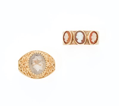 Lot 334 - TWO RINGS