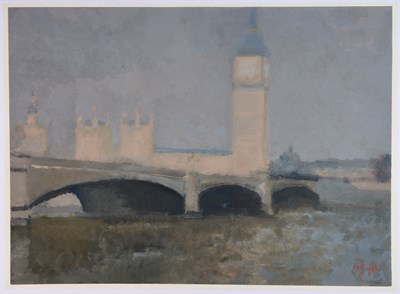 Lot 283 - BERNARD MYERS (BRITISH 1925-2007)
