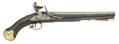 Lot 328 - A 26 BORE FLINTLOCK 1801 PATTERN LONG SEA SERVICE PISTOL, EARLY 19TH CENTURY