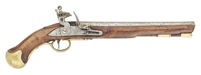 Lot 330 - A 28 BORE FLINTLOCK 1801 PATTERN LONG SEA SERVICE PISTOL, EARLY 19TH CENTURY