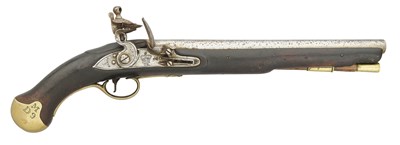 Lot 329 - A 25 BORE FLINTLOCK 1801 PATTERN LONG SEA SERVICE PISTOL, EARLY 19TH CENTURY