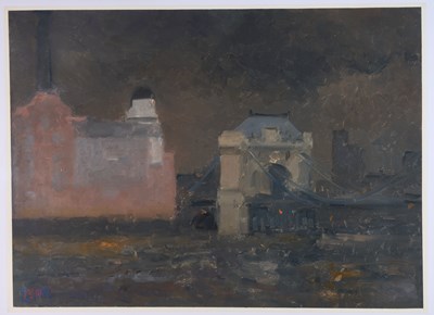 Lot 286 - BERNARD MYERS (BRITISH 1925-2007)