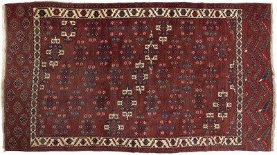 Lot 244 - A YOMUT MAIN CARPET, WEST TURKESTAN, SECOND HALF 19TH CENTURY