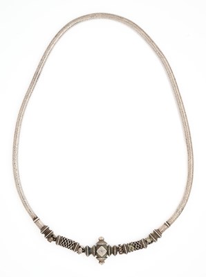 Lot 58 - A SILVER ROPEWORK BELT, DECCAN, INDIA, 19TH CENTURY