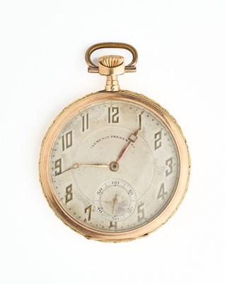 Lot 303 - CLEMENCE FRERES ET CIE: A SWISS GOLD POCKET WATCH, CIRCA 1930