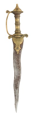 Lot 630 - A SOUTH INDIAN DAGGER (NAGAPHANI), 17TH/18TH CENTURY, PROBABLY TRIVANDRUM