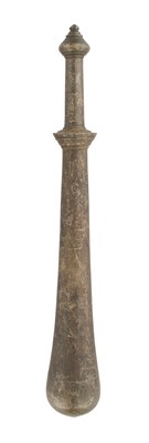 Lot 648 - AN INDIAN COPPER ALLOY MACE, POSSIBLY 17TH/18TH CENTURY, NAIR, KERALA