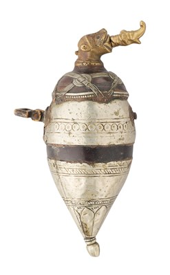 Lot 662 - A SOUTH INDIAN FLASK, POSSIBLY MALABAR 19TH CENTURY, 19TH/20TH CENTURY