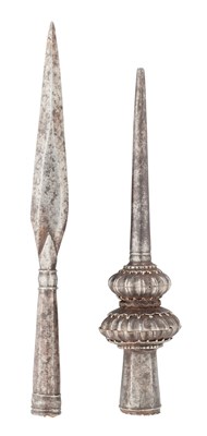 Lot 638 - A NORTH INDIAN SPEAR, 18TH CENTURY, PROBABLY BIKANER AND ANOTHER