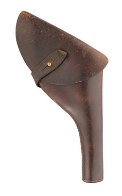 Lot 736 - A LEATHER HOLSTER FOR A SERVICE REVOLVER, EARLY 20TH CENTURY