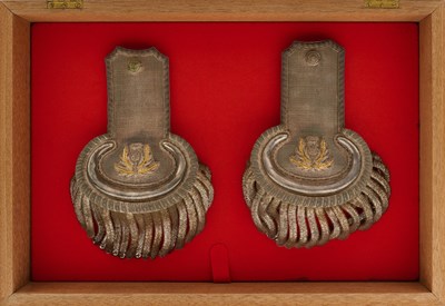 Lot 696 - A PAIR OF EPAULETTES FOR A SCOTTISH LORD LIEUTENANT BY H. POOLE & CO., SAVILLE ROW