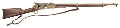 Lot 343 - A COLT .56 PERCUSSION 1855 MODEL 'BRITISH CONTRACT' FIVE-SHOT REVOLVING CARBINE