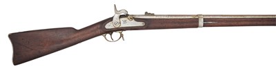 Lot 314 - AN AMERICAN .58 PERCUSSION 1861 MODEL MILITARY RIFLE MUSKET, DATED 1862