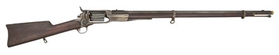 Lot 344 - A COLT .56 PERCUSSION 1855 MODEL FIVE-SHOT REVOLVING RIFLE, NO. 789, CIRCA 1856-64