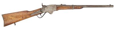 Lot 318 - AN AMERICAN .52 RIM-FIRE SPENCER CIVIL WAR MODEL REPEATING CARBINE, NO. 54857, CIRCA 1863-65
