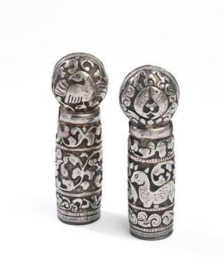 Lot 237 - TWO SILVER SEALS, TIBET, 19TH CENTURY