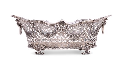 Lot 183 - A VICTORIAN SILVER BASKET, CHARLES JOHNSTON HILL (LATE CATCHPOLE & WILLIAMS), LONDON, 1888