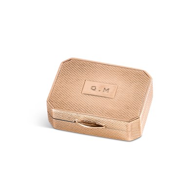 Lot 292 - A GOLD PILL BOX, UNMARKED, EARLY 20TH CENTURY