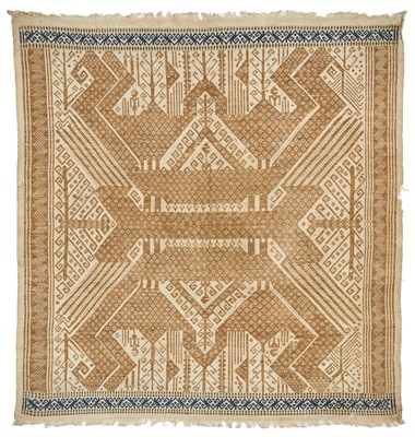 Lot 271 - A CEREMONIAL CLOTH (TAMPAN), LAMPUNG, SUMATRA, INDONESIA, 19TH CENTURY