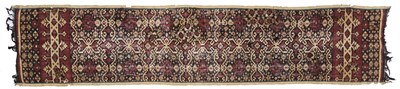 Lot 263 - A TENGANAN COTTON IKAT SCARF, INDONESIA, 19TH CENTURY